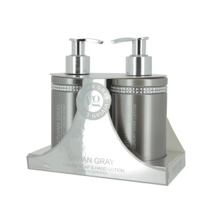 Crystals Set Vivian Gray: Grey Crystals, Hydrating, Hand Lotion, 250 ml + Grey Crystals, Cleansing, Liquid Soap, 250 ml