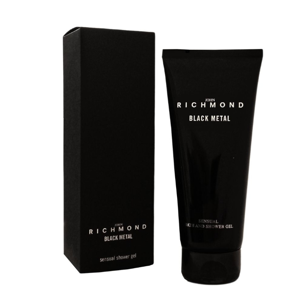 john richmond black metal natural cleansing shower gel for women 200 ml 0 8011889623206 1671185544