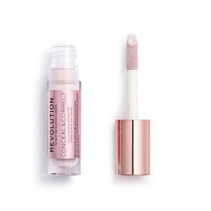 Makeup Revolution, Conceal & Correct, Corrective, Liquid Concealer, Lavander, 4 g