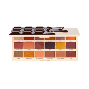 Makeup Revolution, I Heart, Eyeshadow Palette, Caramel Nudes Chocolate, 18 Shades, 18 g