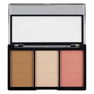 Makeup Revolution, Ultra Sculpt & Contour, Contouring Palette, Ultra Fair, 3 Shades, C01, 11 g