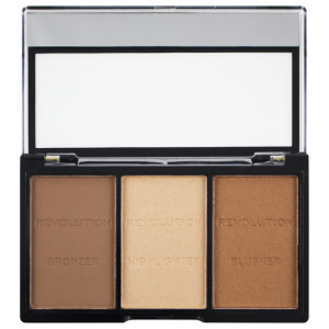 Makeup Revolution, Ultra Sculpt & Contour, Contouring Palette, C04 Ultra Light/Medium, 3 Shades, 11 g