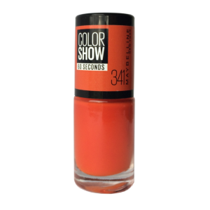 Maybelline, Color Show 60 Seconds, Nail Polish, Nr. 341, Orange Attach, 7 ml