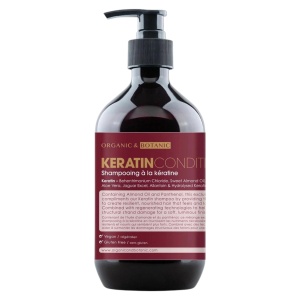 Organic & Botanic, Keratin, Hair Treatment Conditioner, Cleansing and Conditioning, All Hair Types, 500 ml