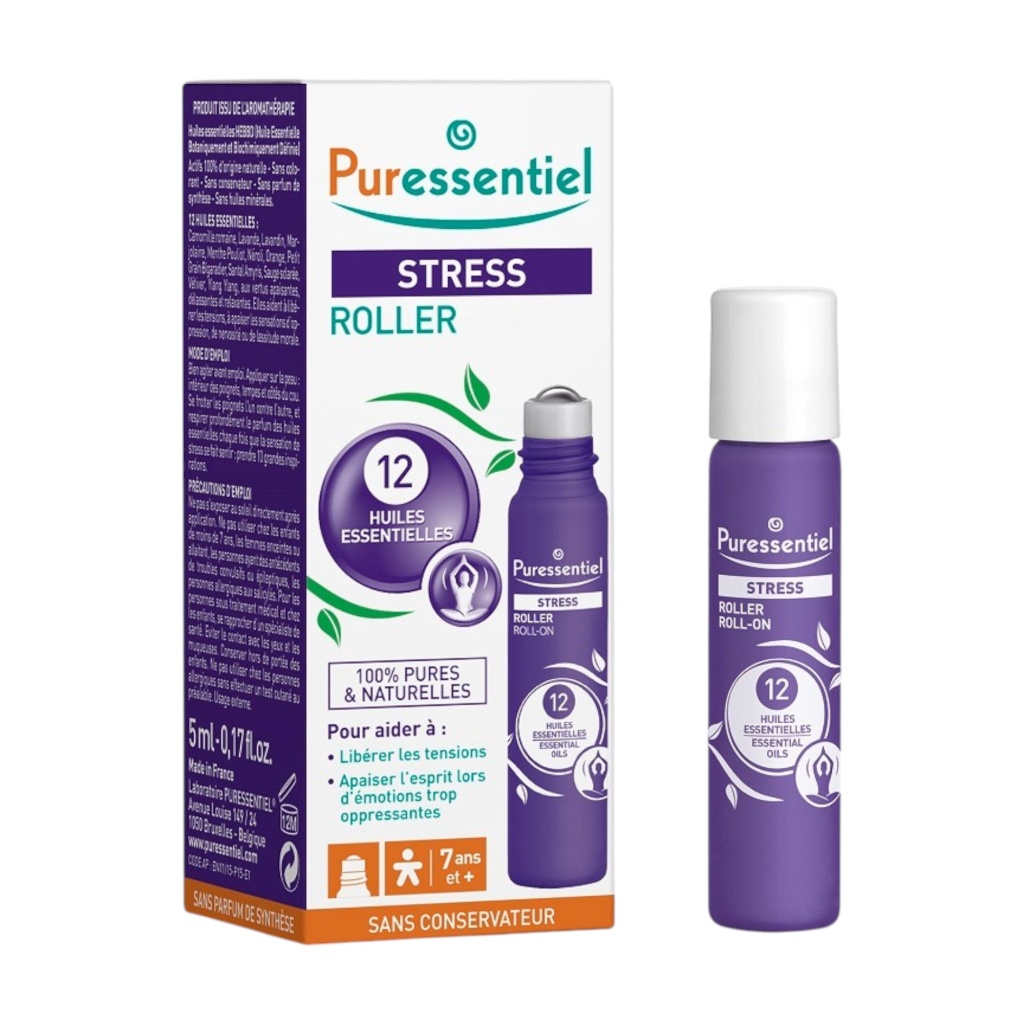 puressentiel stress essential oils stress relief for headache roll on body oil for head 5 ml 1748104418