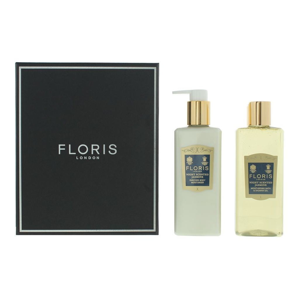 set floris of london night scented jasmine nourishing body lotion 250 ml night scented jasmine cleansing shower gel all skin types 250 ml 1761216911