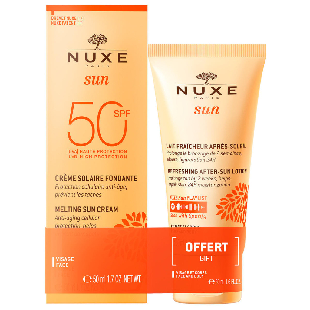 set nuxe sun melting sunscreen cream for face spf 50 50 ml sun sun protection after sun lotion 50 ml 1712313467
