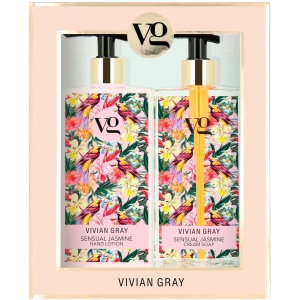Set Vivian Gray: Sensual Jasmine, Hydrating, Hand Lotion, 350 ml + Sensual Jasmine, Cleansing, Liquid Soap, 350 ml