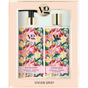 Set Vivian Gray: Sensual Jasmine, Softening, Shower Gel, For All Skin Types, 350 ml + Sensual Jasmine, Hydrating, Body Lotion, 350 ml