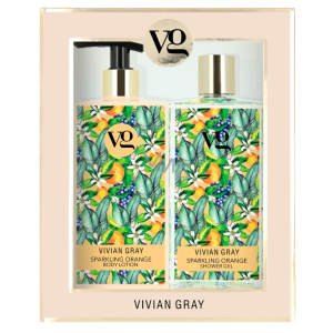Set Vivian Gray: Sparkling Orange, Cleansing and Hydrating, Shower Gel, For All Skin Types, 350 ml + Sparkling Orange, Hydrating, Body Lotion, 350 ml
