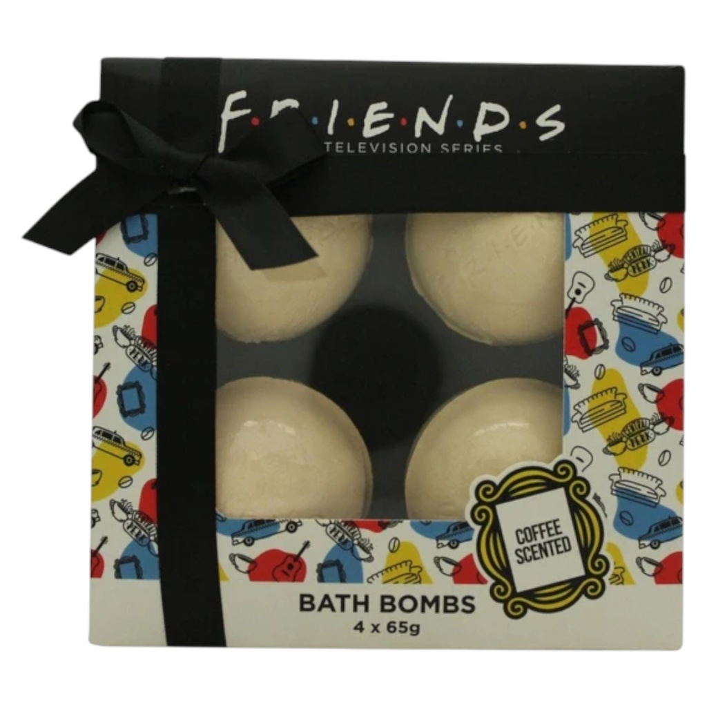 set warner bros friends relaxing coffee bath bomb coffee x4 pcs 65 g 1761285158