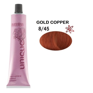 Subrina Professional, Unique, Permanent Hair Dye, 8/45 Gold Cooper, 100 ml