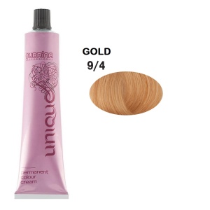 Subrina Professional, Unique, Permanent Hair Dye, 9/4 Light Golden Blonde, 100 ml