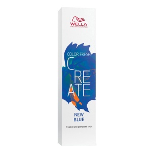 Wella Professionals, Color Fresh Create, Ammonia-Free, Semi-Permanent Hair Dye,  New Blue, 60 ml