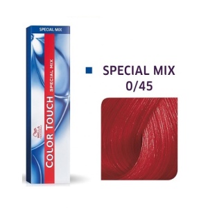 Wella Professionals, Color Touch Special Mix, Ammonia-Free, Semi-Permanent Hair Dye, 0/45 Red Mahogany, 60 ml