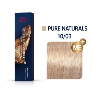Wella Professionals, Koleston Perfect Me+, Permanent Hair Dye, 10/03 Bright Natural Golden Blond, 60 ml
