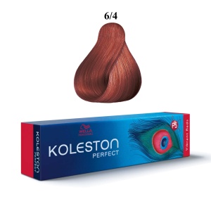 Wella Professionals, Koleston Perfect, Permanent Hair Dye, 6/4 Dark Blonde Red, 60 ml