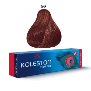 Wella Professionals, Koleston Perfect, Permanent Hair Dye, 6/5 Dark Blonde Mahogany, 60 ml