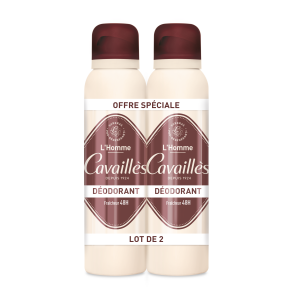 Set Duo, Roge Cavailles, L'Homme, 48h Protection, Deodorant Spray, For Men, 2 pcs, 150 ml