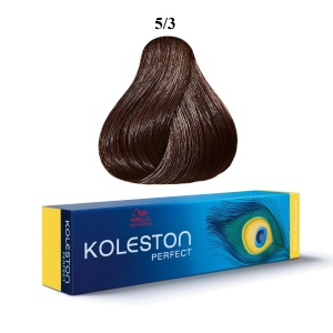 Wella Professionals, Koleston Perfect, Permanent Hair Dye, 5/3 Light Brown Gold, 60 ml