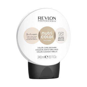 Revlon, Nutri Color Filters, Hair Colouring Cream Toner, 931 Light Beige, 240 ml