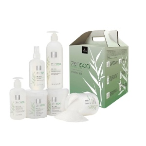 Starter Kit Set Jessica: ZenSpa Revive, Volcanic Pumice, Exfoliating, Foot Scrub, 435 g + ZenSpa Restore, Aloe Vera, Cuticle Remover Gel, 251 ml + ZenSpa Intense, Vitamin E, Moisturizing, Foot Cream, 425 g + ZenSpa Awaken, Soothing, Foot Bath Salt, 453 g + ZenSpa Refresh, Paraben-Free, Energizing, Foot Spray, 251 ml