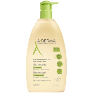 A-Derma, Ultra Rich, Shower Gel, Body, All Skin Types, 750 ml