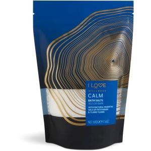 I Love, Wellness Calm, Essential Oils, Bath Salt, 500 g
