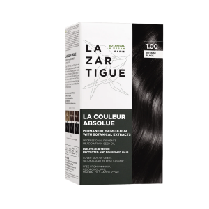 Lazartigue, La Couleur Absolue, Permanent Hair Dye, 1.00 Intense Black, 143 ml