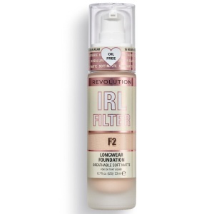 Makeup Revolution, IRL Filter, Oil Free, Long Wear, Cream Foundation, F2, 23 ml