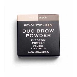 Makeup Revolution, REVOLUTION PRO, Vegan, Eyebrow Powder, Medium Brown, 2.2 g