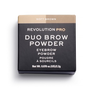 Makeup Revolution, REVOLUTION PRO, Vegan, Eyebrow Powder, Soft Brown, 2.2 g