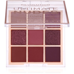 Makeup Revolution, Ultimate Nudes, Eyeshadow Palette, Dark, 9 Shades, 8.1 g