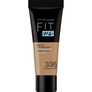 Maybelline, Fit Me Matte + Poreless, Liquid Foundation, 336, Warm Olive, 30 ml