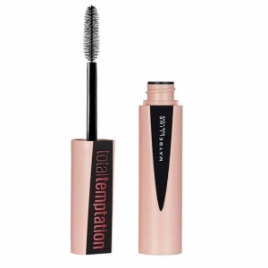 Maybelline, Total Temptation, Volumizing & Lengthening, Mascara, Very Black, 8.6 ml