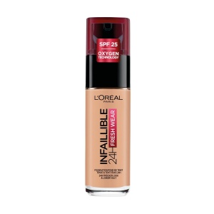 L'Oreal Paris, Infaillible 24h Fresh Wear, All-Day Wear, Liquid Foundation, 235, Honey, SPF 25, 30 ml