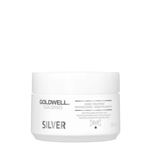 Goldwell, Dualsenses Silver 60 Sec, Hair Treatment Cream Mask, Anti Grey, 200 ml