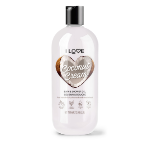 I Love, Coconut & Cream, Hydrating, Shower Gel, For All Skin Types, 750 ml