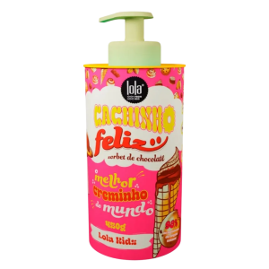 Lola Cosmetics, Cachinho Feliz Kids, Chocolate, Hair Styling Cream, Flexible Hold, 480 g