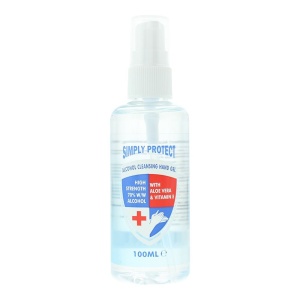 Simply Protect, Simply Protect, Alcohol, Anti-Bacterial, Hand Gel, 100 ml